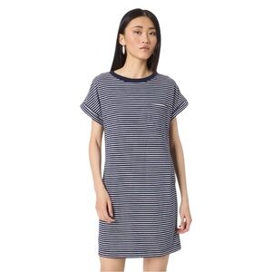 GAP Striped Navy and White T-Shirt Dress
